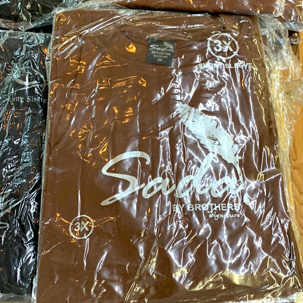 SADA Brown short sleeve shirt 3x 4x
